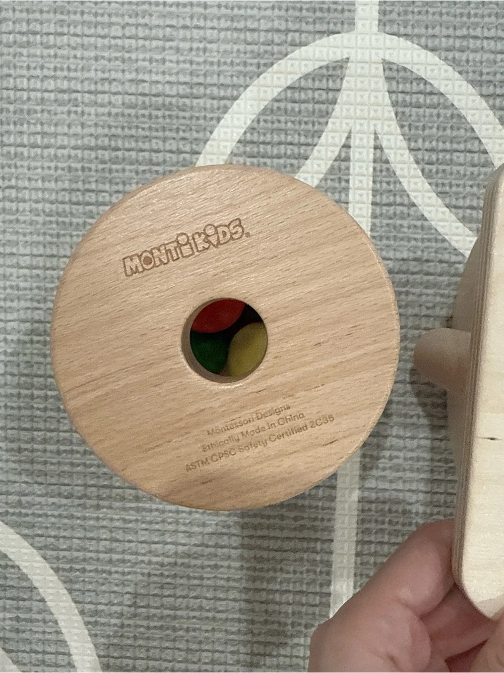 New-like Retired MontiKids Wooden Sensory Toy Set | Montessori Baby Toys